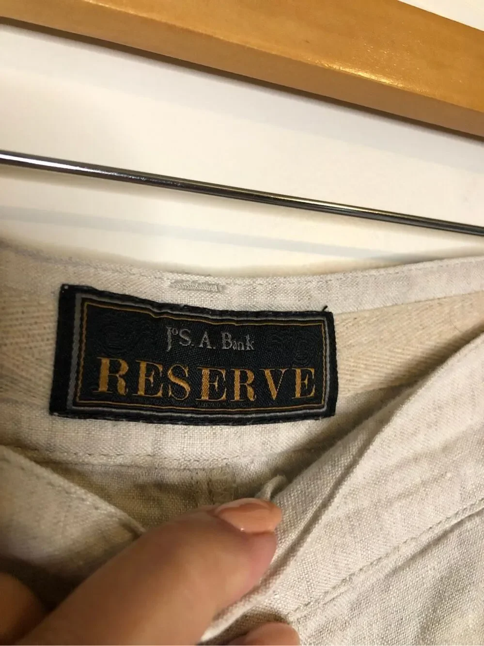 Jos. A. Bank Reserve Collection 100% Linen Shorts Mens 40 Coastal Old Money